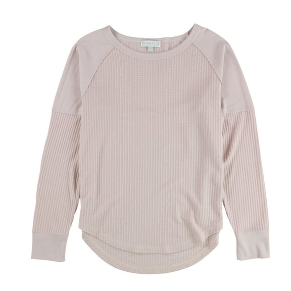 P.J. Salvage Womens Waffle Knit Pajama Sweater, Pink, Medium