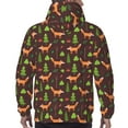 thumbnail image 7 of Haiem Fox In Forest Patterned Men's Hoodie with Kangaroo Pocket - Ideal Pullover Sweatshirt for Daily Wear, Travel, and Home-X-Large, 7 of 7