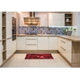 thumbnail image 5 of Ahgly Company Indoor Rectangle Patterned Tomato Sauce Red Area Rugs, 2' x 5', 5 of 6