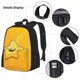 thumbnail image 3 of Disketp Happy Cartoon Star Mochila Estampada de Gran Capacidad con Lonchera y Estuche, Set de 3 Piezas para Estudiantes, 3 of 7