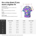 thumbnail image 2 of Cauagu Disco Roller Skates Men's Short Sleeve Button Down Hawaiian Shirt for Men Bowling Shirts Casual Summer Beach Shirt,Small, 2 of 6
