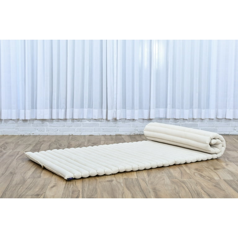 Leewadee Foldable Floor Mattress – 2 in 1 Floor Meditation Mat for