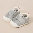 thumbnail image 2 of Ramiter Kids Sneakers Toddler Baby Girl Boy Shoes Sneakers Mesh Breathable Shoes Soft Soled Sneakers Shoes for Unisex 0 To 3 Years Baby Shoes Girl Size 1,Grey, 2 of 5