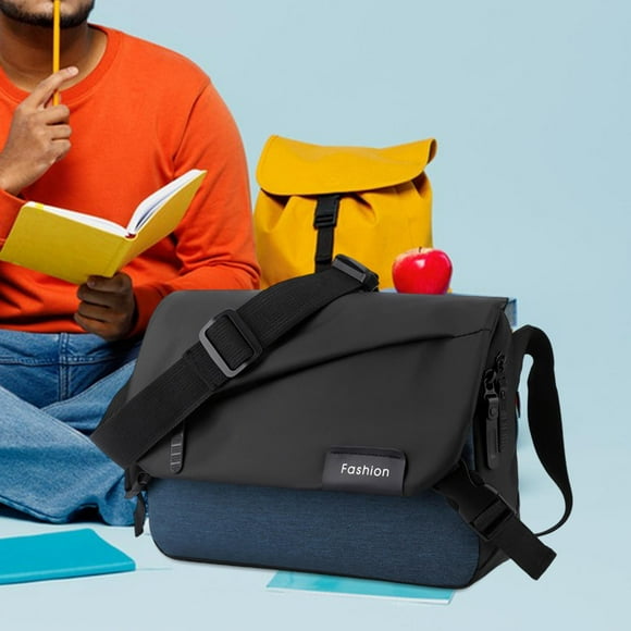 Bolso Bandolera para Hombre Yinane Cruzado a la Moda para Senderismo Camping Ciclismo Negro Azul Oscuro