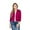 Magenta, variant on G-Style USA Women's 3/4 Sleeve Open Front Cropped Cardigan Sweater (S-XL)