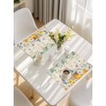 thumbnail image 5 of Daisy Spring Floral Placemats Set of 6, Farmhouse Botanical Green Leaves Vintage Art Placemats for Dining Table, Place Mats for Kitchen Tabletop, Waterproof Wipeable Dining Table Mats Set, 5 of 9