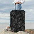 thumbnail image 7 of Fuzoiu White Pineapples Print Suitcase Cover,Washable Luggage Covers for Suitcase,Elastic Luggage Protector Cover,Scratch Resistant Travel Suitcase Covers-X-Large, 7 of 7