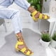 thumbnail image 5 of Sandalias con cordones de cuerda de cáñamo con correa en el tobillo y tacón bajo de color sólido para mujer Wmkox8yii  shjk6174, 5 of 5