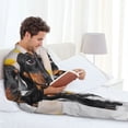 thumbnail image 6 of Naloa Dachshund Sitting in Bathtub Men’s Pajamas Set - Long Sleeve Button Down Sleep Shirt and Pajama Bottoms Sleepwear Set-Medium, 6 of 7
