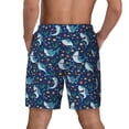 thumbnail image 4 of Balery Sea Sharks Mens Swim Trunks Swim Shorts for Men Quick Dry Inseam Beach Shorts with Compression Liner Pocket-X-Large, 4 of 9