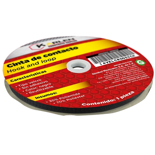 Cinta De Contacto Tipo Velcro Sin Adhesivo 25mmx25m KARLEN 25 X 25