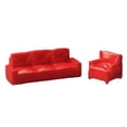 thumbnail image 1 of HILABEE 2 Pcs Canapé de Maison de Poupée Simulation Résine pour Maison de Poupée 1/64 Modèle DIY Décor Rouge, 1 of 9