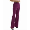 thumbnail image 2 of Theory womens  Wool-Blend High Waisted Demitria Pant, 2, Purple, 2 of 3