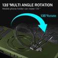 thumbnail image 4 of Compatible with iPhone 15 Plus Case Magnetic Stand [Compatible with MagSafe] [Drop Protection] [Camera Lens Protector] Shockproof Protective Case with Rotatable Invisible Kickstand, Green, 4 of 16