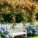 thumbnail image 1 of Guirnalda de Enredaderas de Rosas Artificiales de 180 cm, Decoración Colgante de Flores Falsas con Hojas Verdes para Bodas, Jardines, Uso en Interiores y Exteriores, 1 of 6