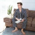 thumbnail image 5 of 2025 New Men's Long Sleeve Silk Satin Classic Printed Pajama Set Luxury Silk Pajama Pajama Set, 5 of 5