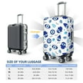 thumbnail image 2 of Luggage Cover Anti Scratch, Vintage Blue Evil Eye Elastic Suitcase Protector Fits 18-32 Inch Luggage, 2 of 2