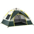 thumbnail image 3 of 3-4 Person  Camping Dome Tent, Quick Setup Windproof & Rainproof Ultraviolet Protecting Shelter with 2 Door & 2 Window for  Camping Hiking Backpacking Beach, 3 of 7
