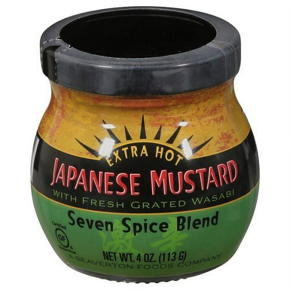 Beaverton Foods Japanese Extra Hot Seven Spice Blend Mustard 4 oz