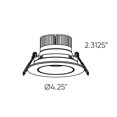 thumbnail image 3 of Dals Lighting Dcp-Gbr35 Excel Pro 3-1/2" Integrated Led Adjustable Recessed Trim - White, 3 of 5