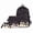 black, variant on Ice Cream Series Three-Piece Backpack Set College Style Backpack