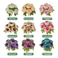 thumbnail image 1 of QualitChoice Artificial Peony Flower Decor Parties Silk Cloth Fake Flower Decor dark purple, 1 of 6