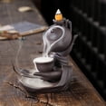 thumbnail image 1 of Quemador de incienso con reflujo de alta descarga y forma de mano de Buda, creativo quemador de sándalo con reflujo para decoración del hogar, 1 of 5