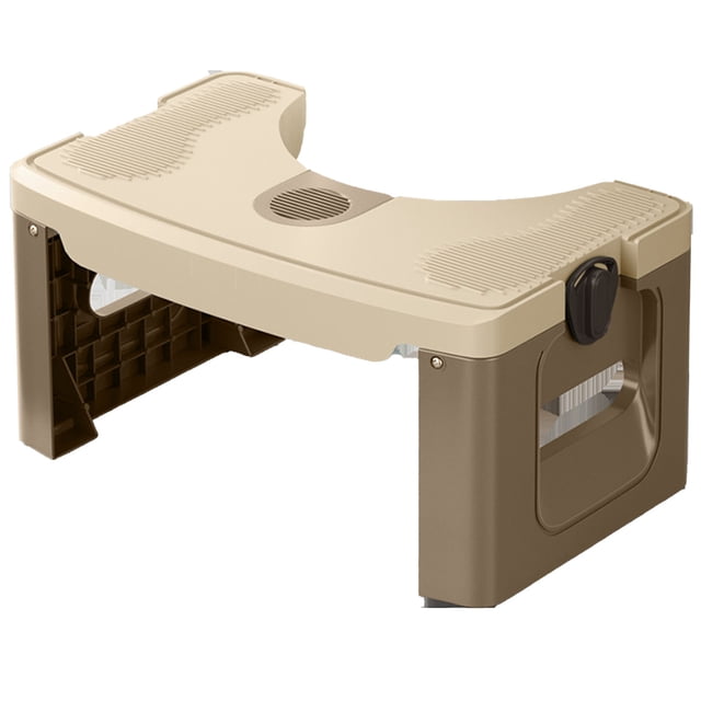 kurtrusly Foldable Toilet Stool With Circular Arc Easy To Store Fits Most Toilets Double Anti Slip Stability type+3