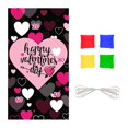 thumbnail image 1 of Juegos de lanzamiento colgantes de San Valentín mayimx con 4 bolsas de frijoles estilo A, 1 of 9