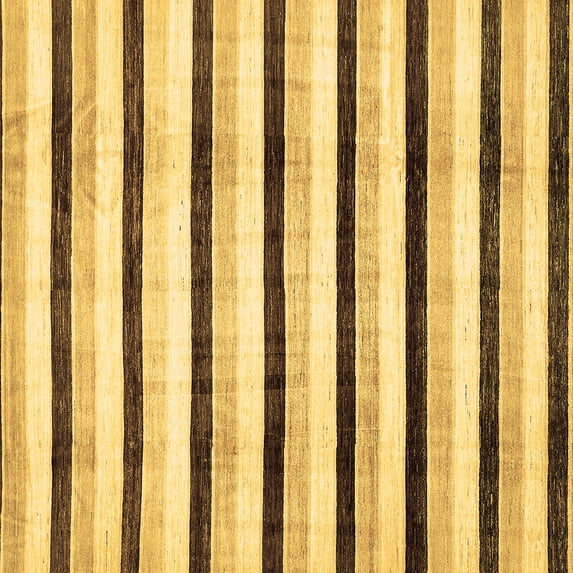 Ahgly Company Indoor Square Solid Brown Modern Area Rugs, 5' Square