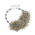 thumbnail image 2 of Elegante y ajustable cadena de cintura de metal afelpado para mujer: perfecta para bailes de graduación y actuaciones en el escenario., 2 of 9