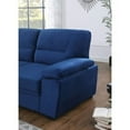 Sectional Sofa Sleeper with Storage Chaise, Velvet PullOut Couch with