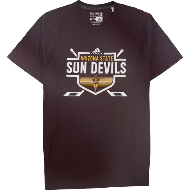 Camiseta gráfica Adidas Arizona State para hombre Rojo Grande