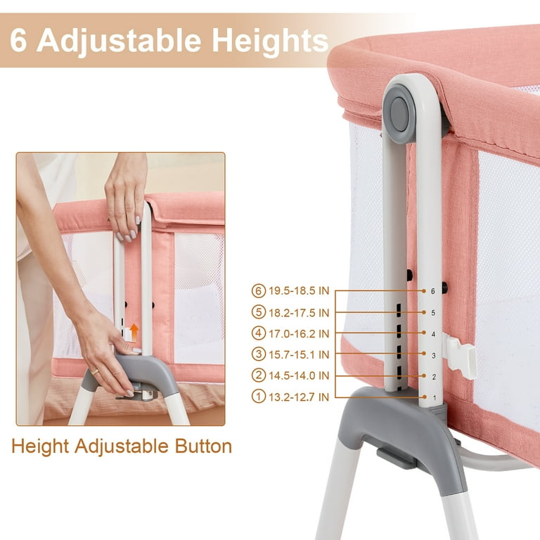 【Peanutzさま専用】【ハンドメイドペダル】BassCleanBooster ANGELBLISS Portable Bassinet with Storage, Adjustable Height