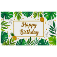 thumbnail image 2 of Tropical Themed Happy Birthday Banner with Pineapples and Green Leaves Background Party Decoration Photography Props Backdrop for Birthday Parties Summer Events and Photo Shoots, 2 of 7