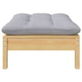 thumbnail image 3 of vidaXL 9 Piece Garden Lounge Set with Grey Cushions Solid Pinewood, 3 of 5