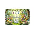 thumbnail image 2 of Wooowa Easter Themed Welcome Doormat, Absorbent Non Slip Entryway Mat, Durable Outdoor Indoor Mat, Front Door Entryway Porch Decor, Easter Spring Home Outdoor Indoor Decoration, 2 of 6