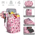 thumbnail image 5 of Travel Cooler Bag - Pink Halloween Ghosts with Boo Camping Beer Cooler Backpack with Bottle Opener- Waterproof Insulated Picnic Backpacks - Cooler Bag for Beach, 5 of 6