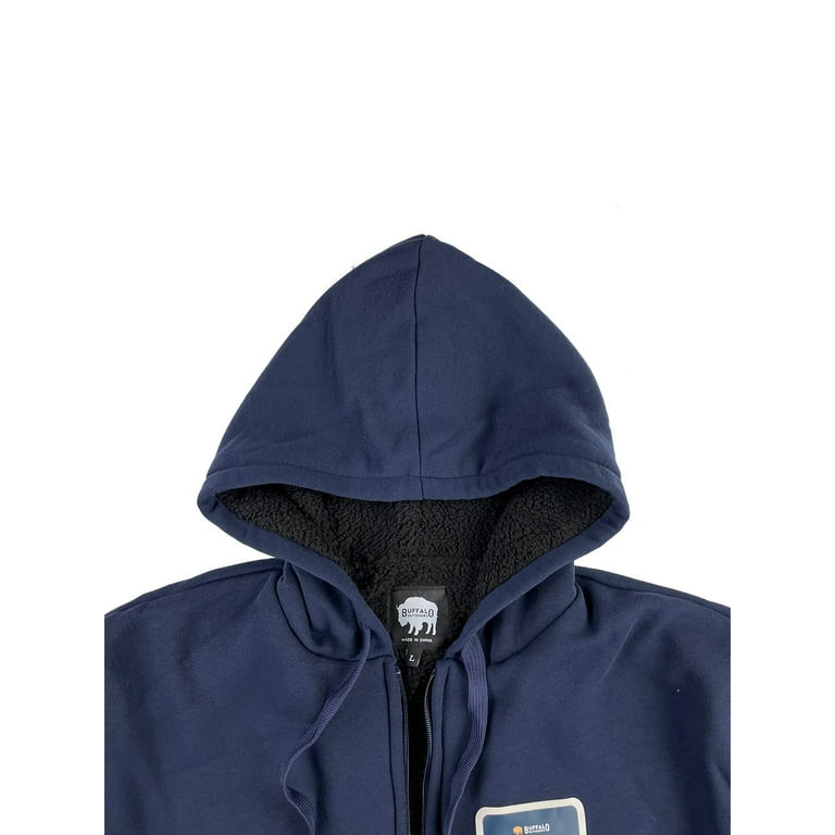 Buffalo men's sherpa lined hooded sweatshirt sale