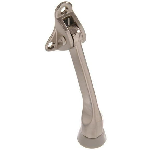 Hillman 851806 4 in. Satin Nickel Kickdown Door Stop