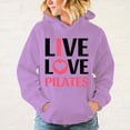 thumbnail image 4 of Sudadera con capucha Hot Live Love Pilates para mujer y hombre, moda con personalidad, sudaderas informales con capucha y manga larga, 4 of 4
