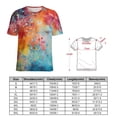 thumbnail image 2 of Wood Grain Particles T Shirts Basic T-Shirt Short Sleeve Ladies Tee Shirt Summer Graphic Clothing, 2 of 7