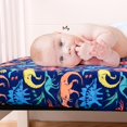 thumbnail image 5 of Crib Bedding Set for Boys Girls 3 Piece Dinosaur Baby Bedding Set - Soft Comforter Bed Set includes Quilt with Minky Dots Toddler Pillowcase Crib Sheet - Navy Nursery Bedding Set for Boys, 5 of 7