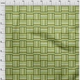 thumbnail image 4 of oneOone Rayon Light Green Fabric Geometric Quilting Supplies Print Sewing Fabric By The Yard 56 Inch Wide, 4 of 8