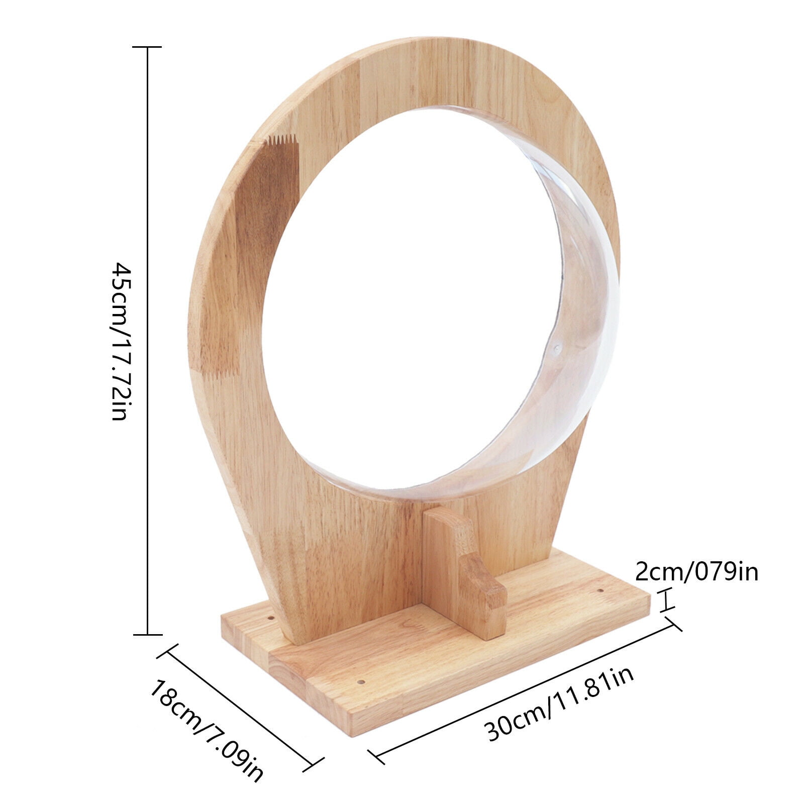 Wall-Mounted Cat Shelf Sleep Bed Rubber Wood Cat Space Capsule Climbing Frame