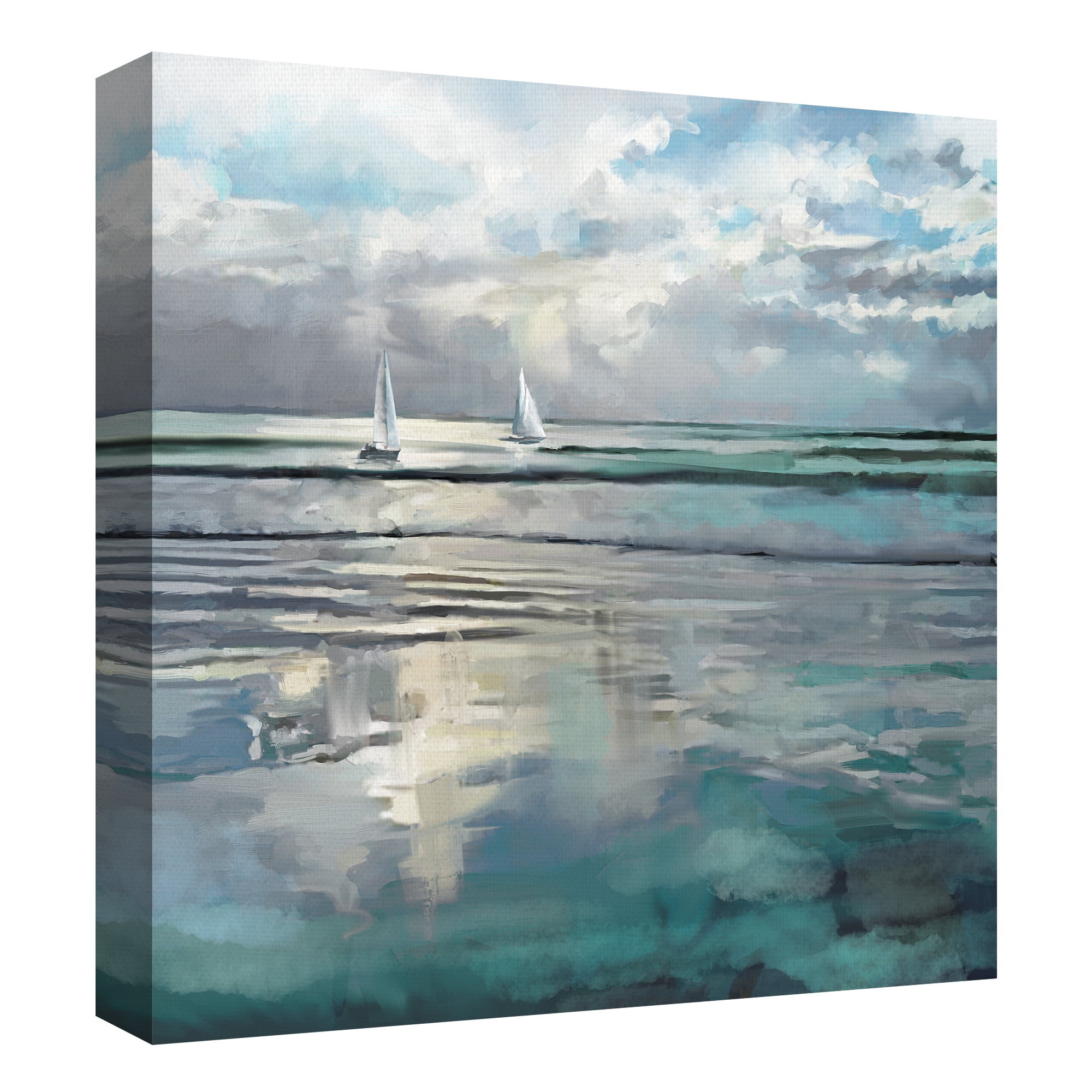 Indigo Seas by Studio Arts Wrapped Canvas Art Print