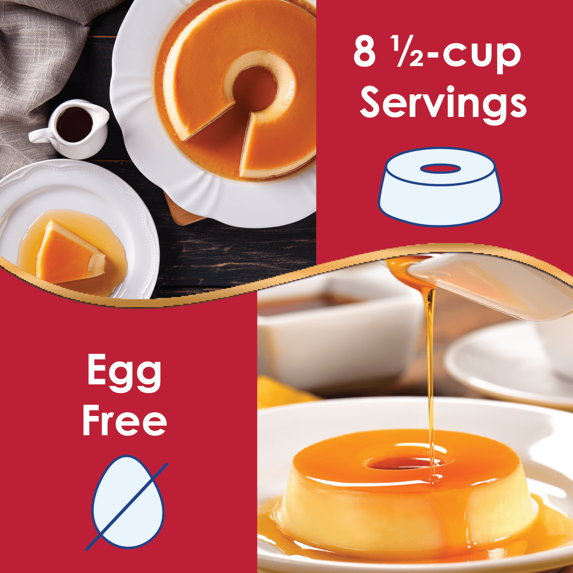 Royal Flan with Caramel Sauce Mix, Family Size, 5.5 oz Cardboard Box