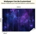 thumbnail image 3 of Peel and Stick Wallpaper Blue nebula Modern Art Wall Mural Decor Self Adhesive and Removable 100in x 144in, 3 of 8
