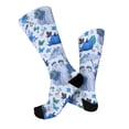 thumbnail image 6 of OIOLOYJM Compression Socks for Women Men Halloween Cute Novelty Printed Crew Socks Winter Funny Strecth Comfy Athletic Yoga Dress Socks for Holiday Gifts, 2-Packs Sky Blue, 6 of 6