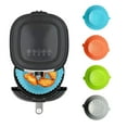 thumbnail image 3 of TIMIFIS Silicone Air Doublure en pour Friteuse à Chaud Réutilisable Panier en Silicone Résistant à la Chaleur Nettoyage Facile Pot en Silicone Rond pour Accessoires de Friteuse à Air Chaud Four, 3 of 7